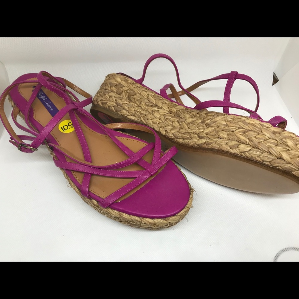 Ralph Lauren purple label sandals espadrilles 10.5